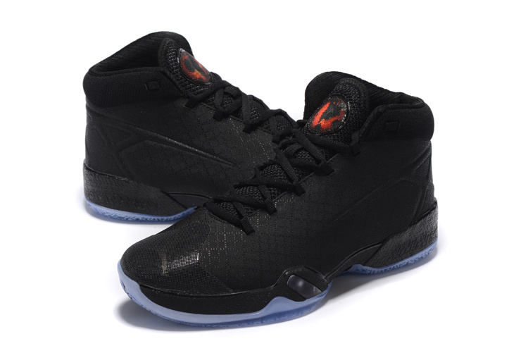 New Air Jordan 30 All Black Orange Basketball Shoes